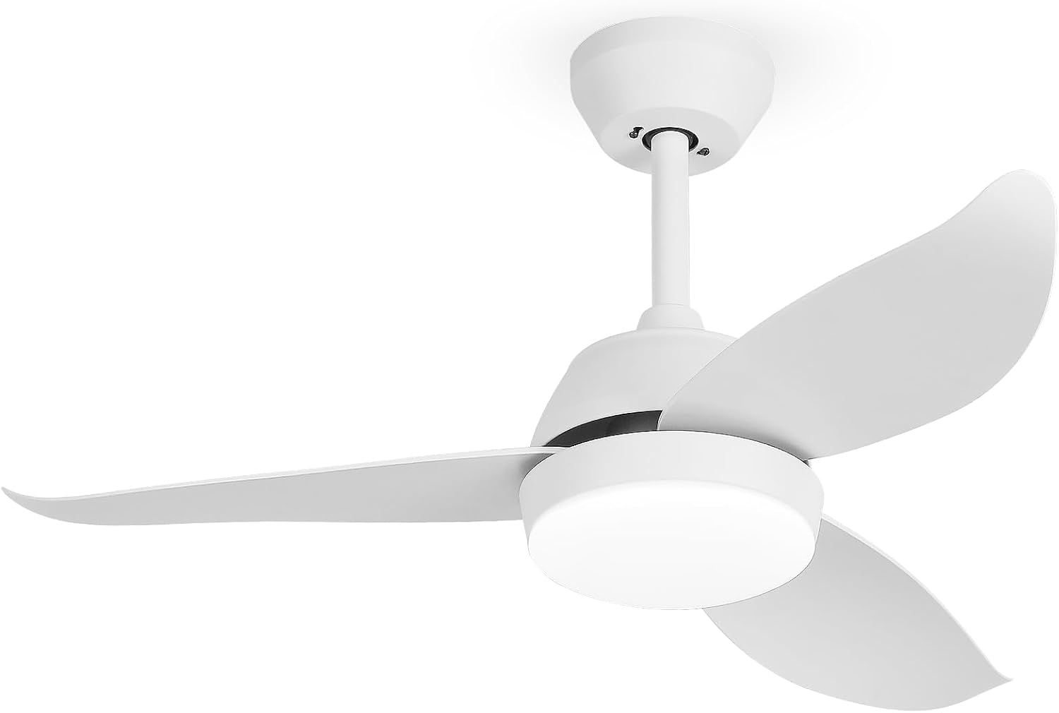 Detalle de YAZIONG Ventilador de Techo con Luz Silencioso: rendimiento DC, 6 velocidades y luz LED adaptable