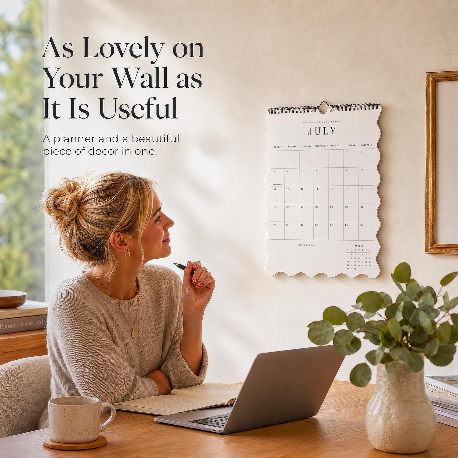 Detalle 2 de ZICOTO 2026–2027 Wall Calendar, 14" x 11", August 2026–December 2027