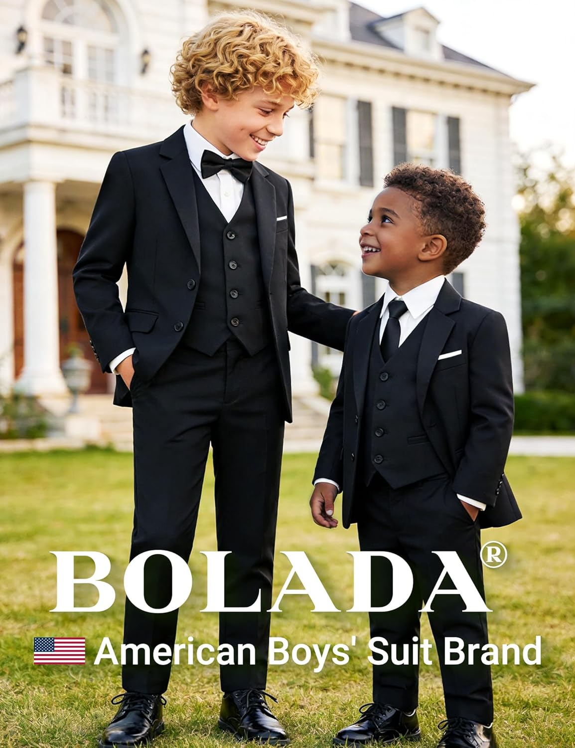 Detalle de BOLADA Boys Formal Suit Set for events