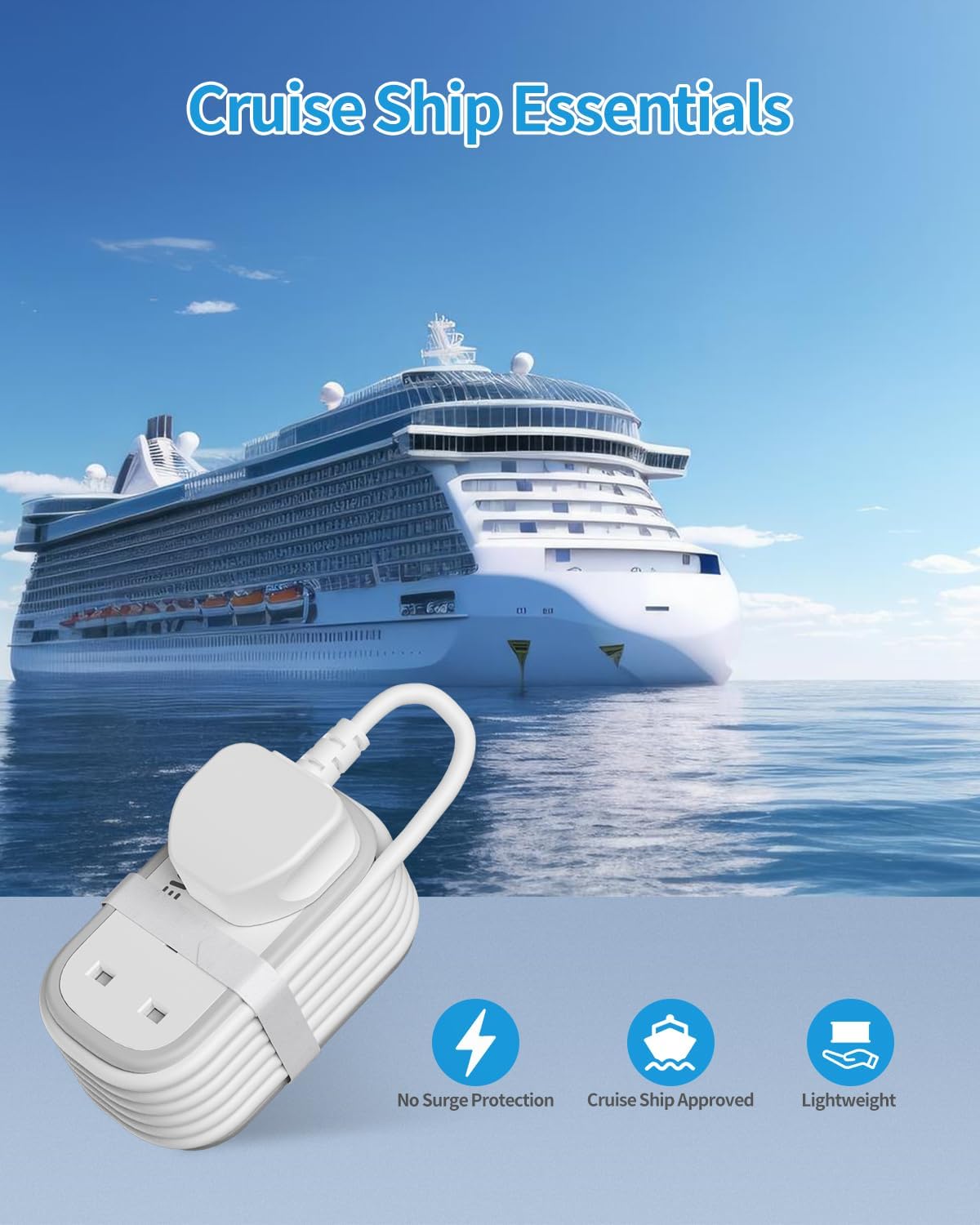 Thumbnail 6 de BEVA Travel Extension Lead 1.5m with USB C cable 🔌