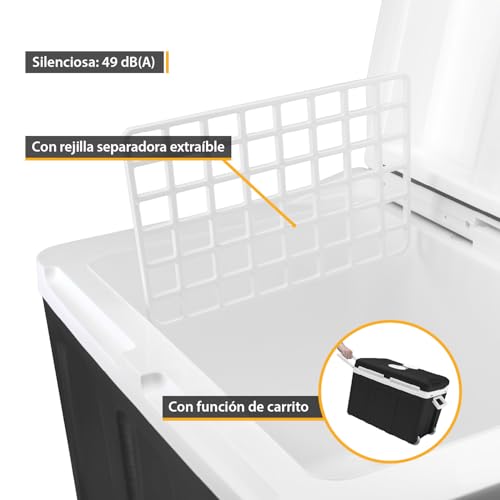 Thumbnail 5 de TZS First Austria nevera eléctrica portátil de 45 litros (12 V y 230 V) negra