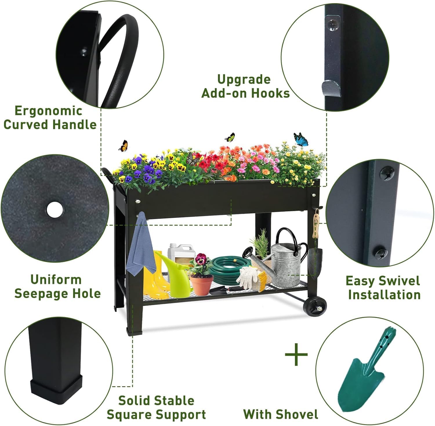 Thumbnail 3 de Raised Garden Bed 101x28x80 cm