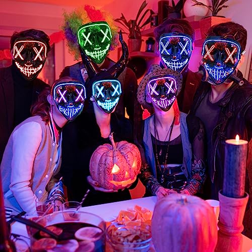 Thumbnail 6 de Jsdoin Red LED Purge Mask with 3 Lighting Modes and Adjustable Strap