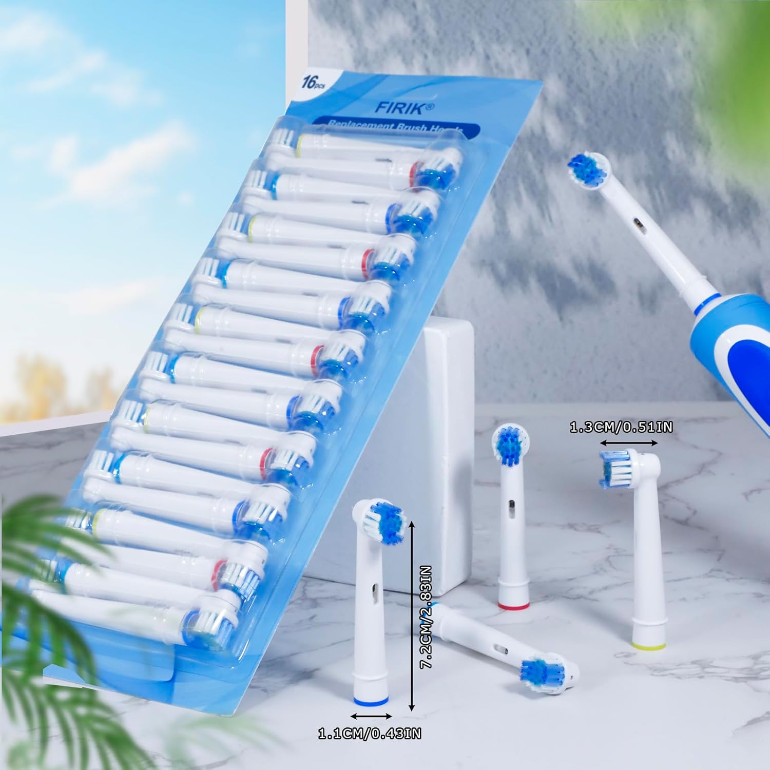 Thumbnail 6 de Firik 16-Pack Replacement Brush Heads for Braun Oral-B Electric Toothbrushes