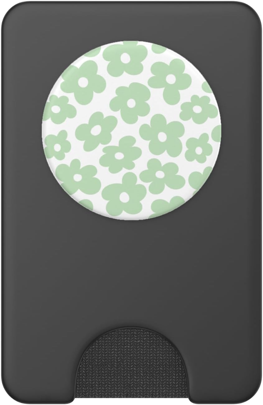 Detalle 2 de Fleurs Vertes Marguerites PopWallet MagSafe