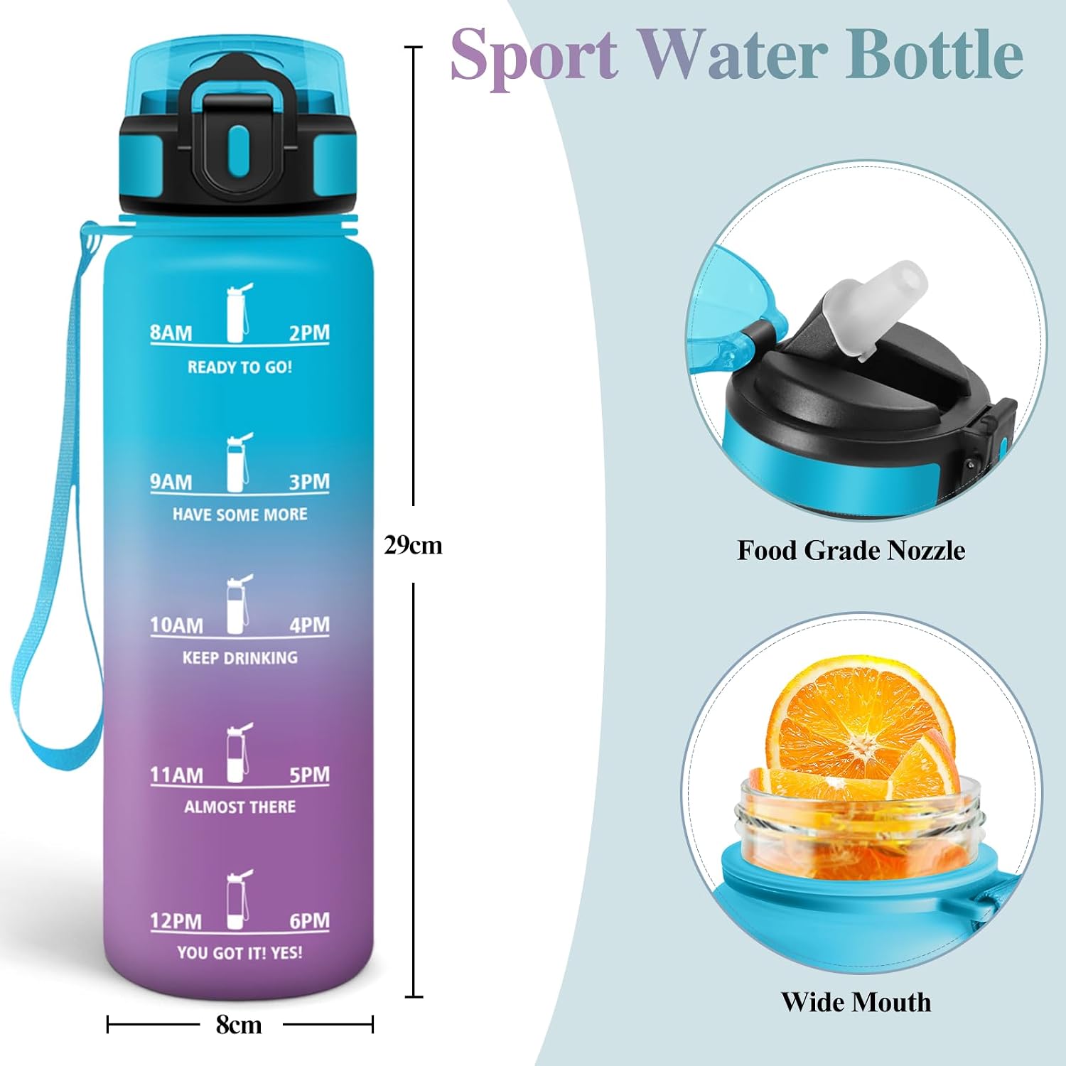Thumbnail 3 de Motswedi Gourde Sport 1000ml sans BPA