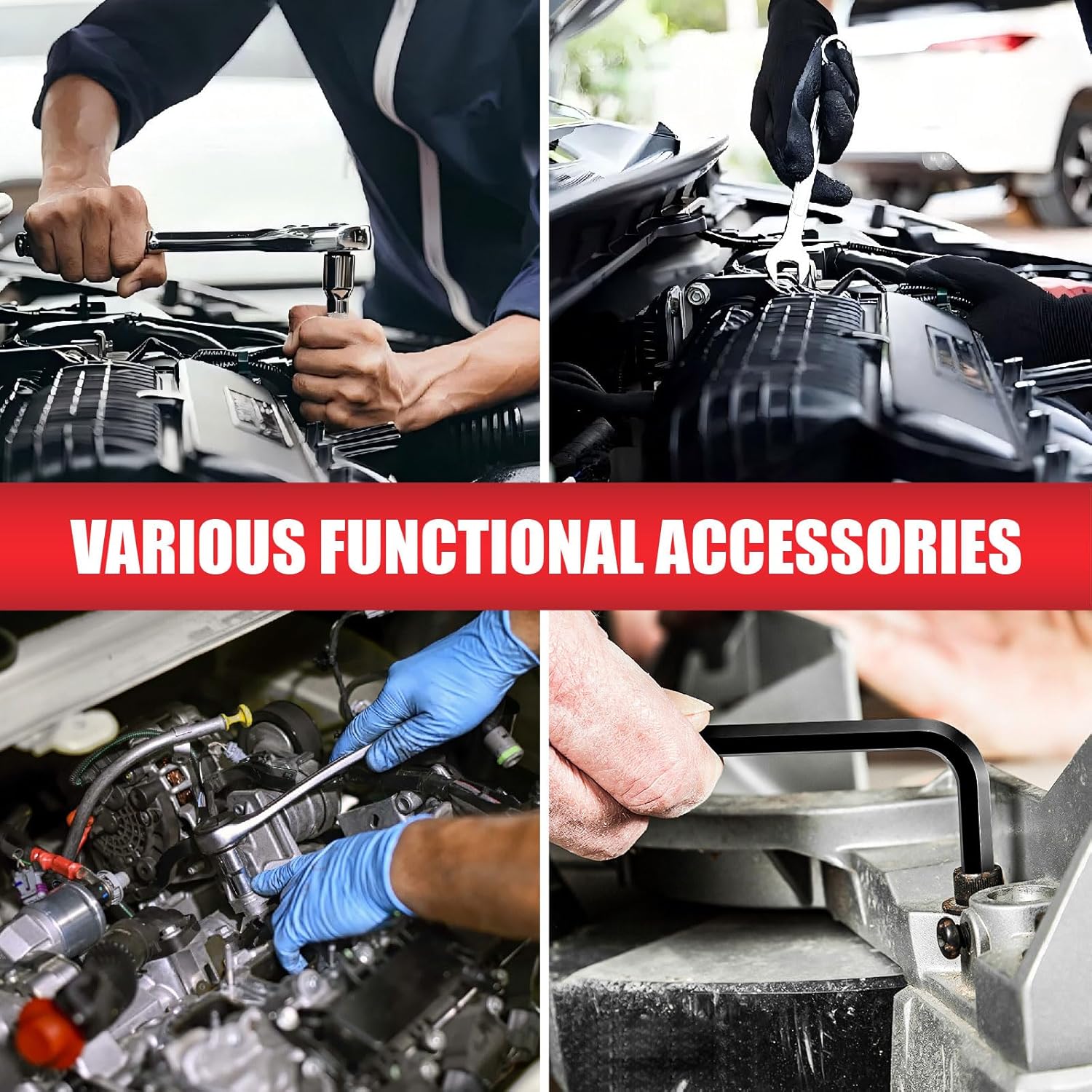 Thumbnail 6 de AMM Mechanics Tool Set: 202-Piece 1/4 in, 3/8 in, and 1/2 in Drive Socket Set
