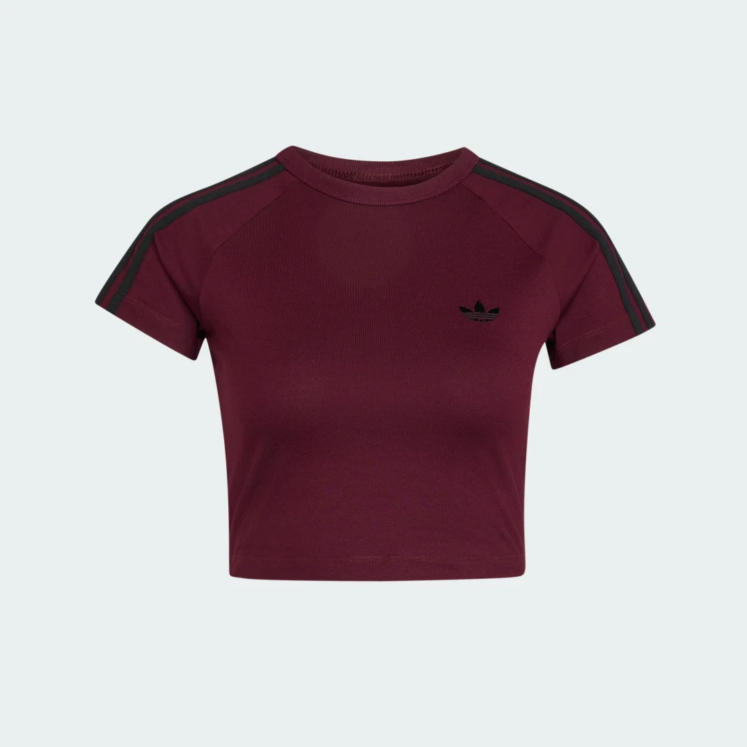 Detalle de Adidas CAMISETA CORTA SST – Burgundy