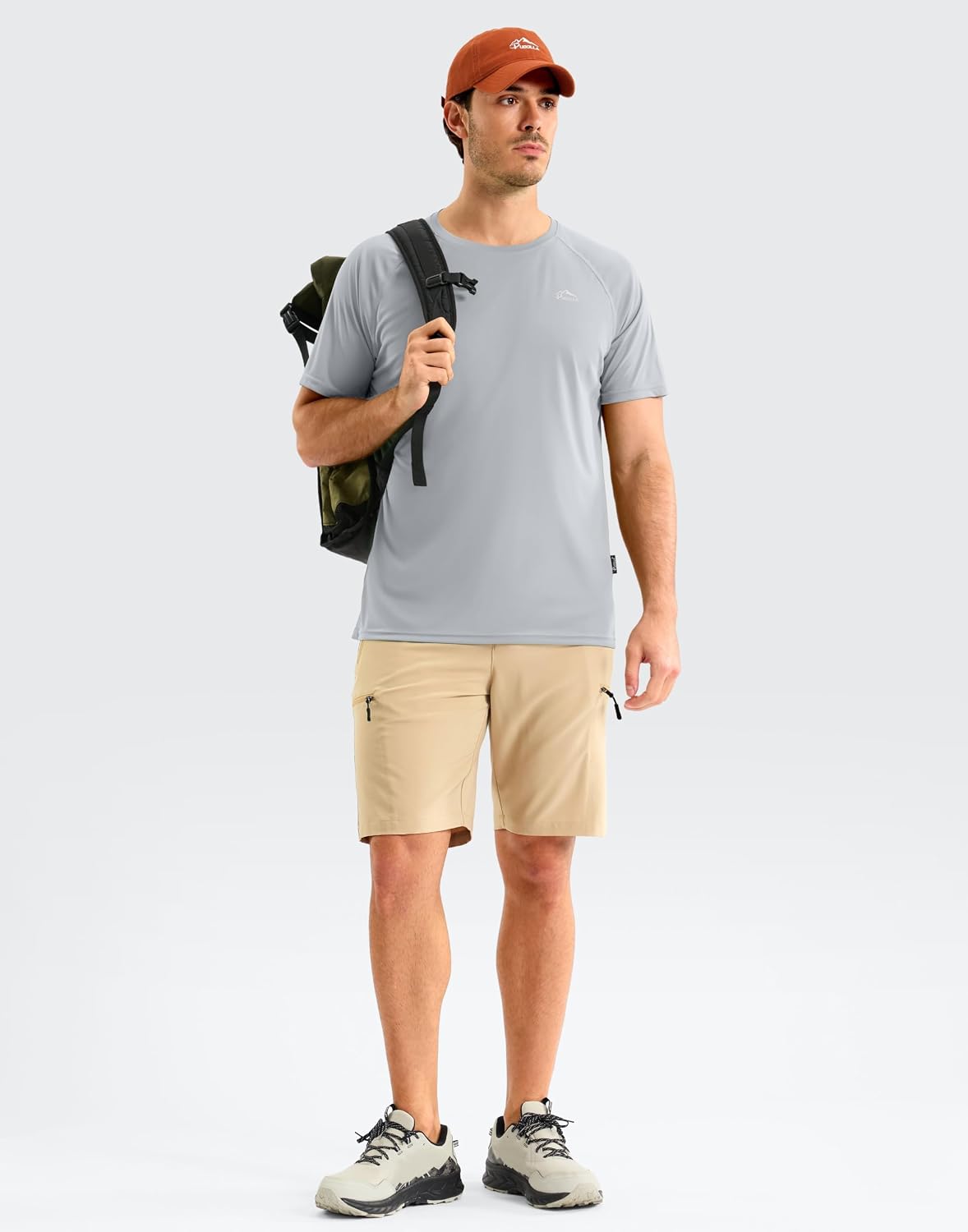 Thumbnail 2 de Pudolla Men's Rashguard: UPF 50+ Sun Protection, Quick-Dry Short Sleeve Shirts