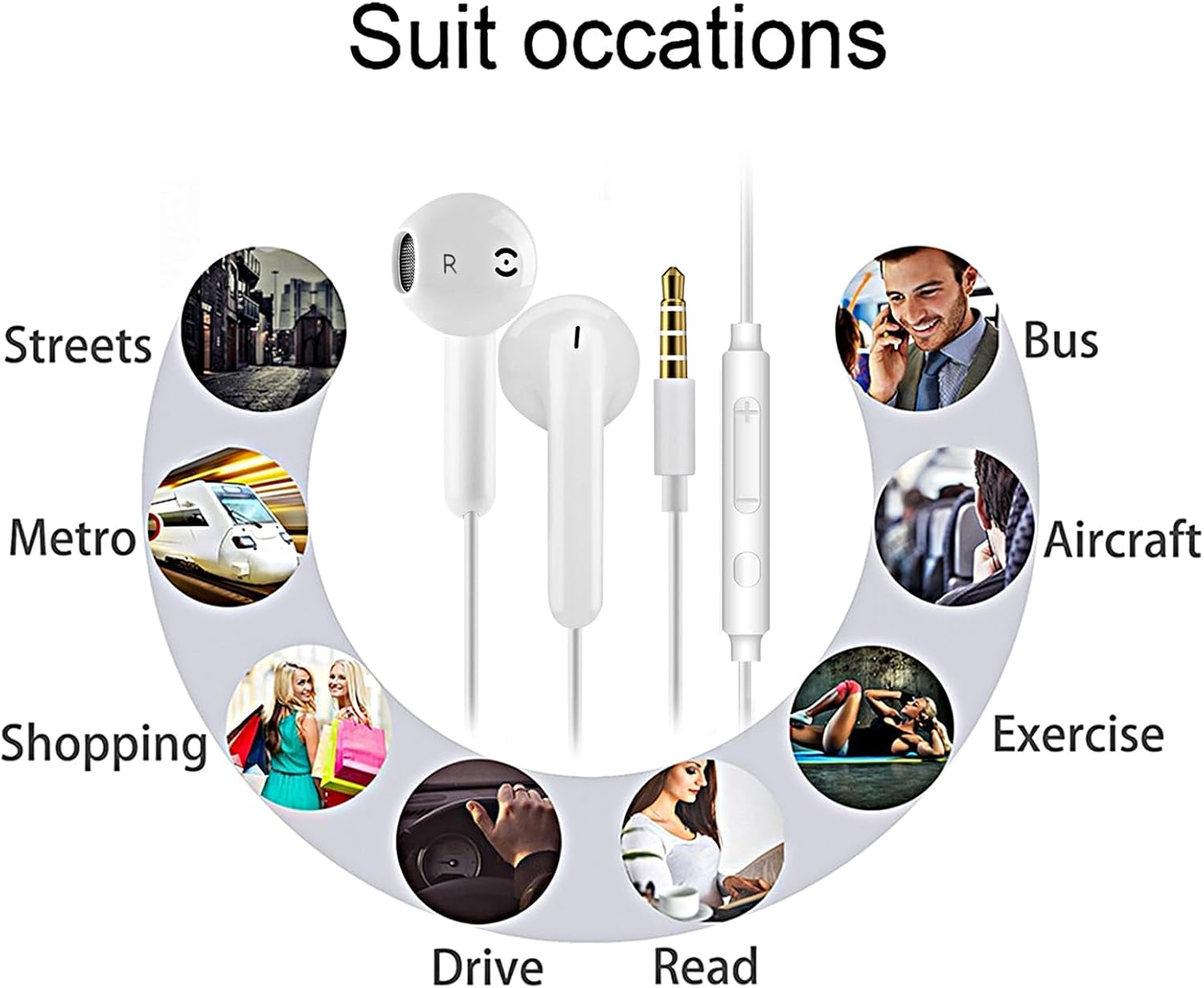 Thumbnail 4 de 2 Pack Wired Earphones with Mic