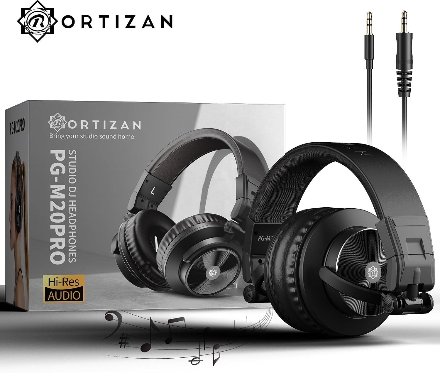 Thumbnail 6 de Ortizan Studio-Kopfhörer mit Kabel – Over-Ear, 50 mm Treiber, 3,5/6,35 mm Anschluss
