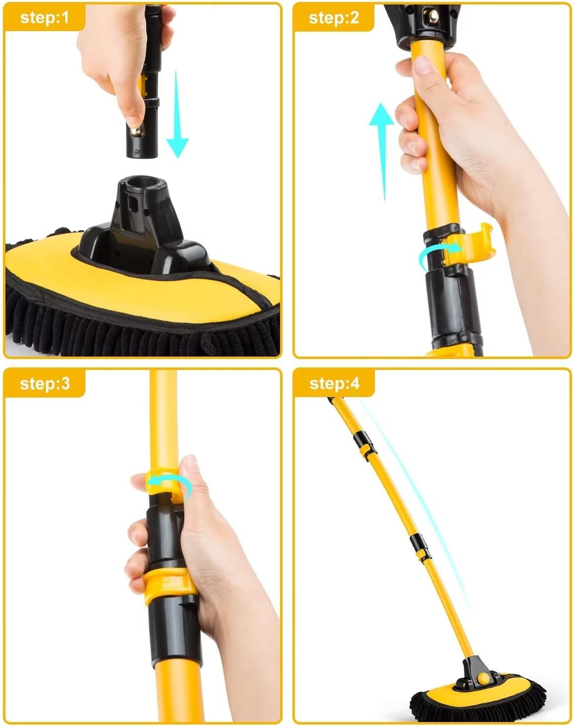 Thumbnail 2 de lesasas Car Wash Brush Kit with Extendable Handle – Scratch-Free Cleaning
