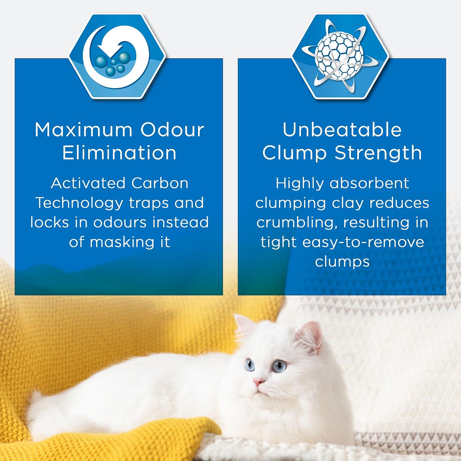 Detalle 2 de Ever Clean Extra Strong Clumping Cat Litter, 10L – Scented, Activated Carbon Odour Control