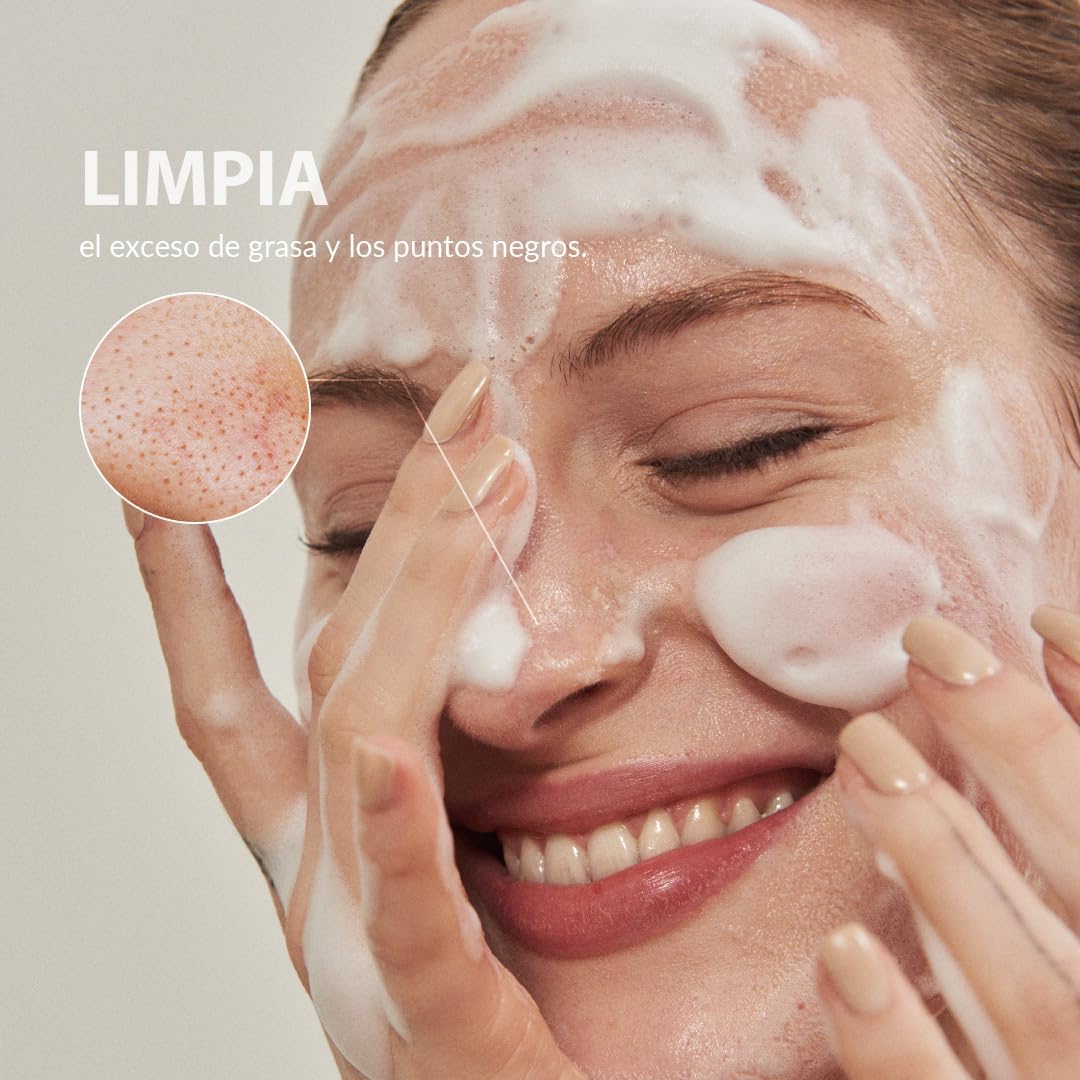 Detalle 2 de MIZON RICE REAL CLEANSING FOAM 150ml limpiador facial