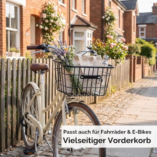 Detalle 2 de PETSTIBLE Frontkorb aus Eisen: zuverlässige Aufbewahrung für Elektroroller, Fahrrad und E-Bike