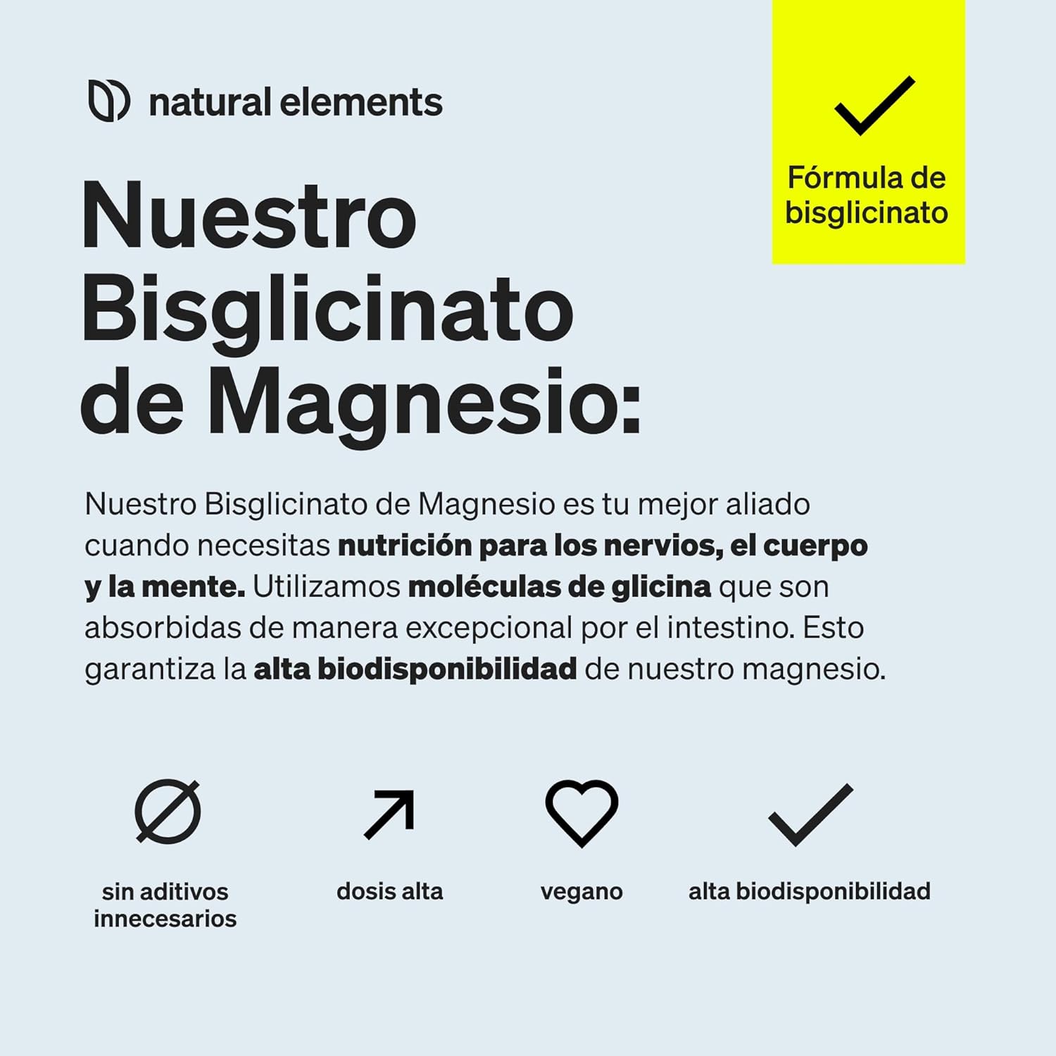 Detalle de Glicinato de Magnesio KAL - 300 mg 🍃 | 180 cápsulas, vegano
