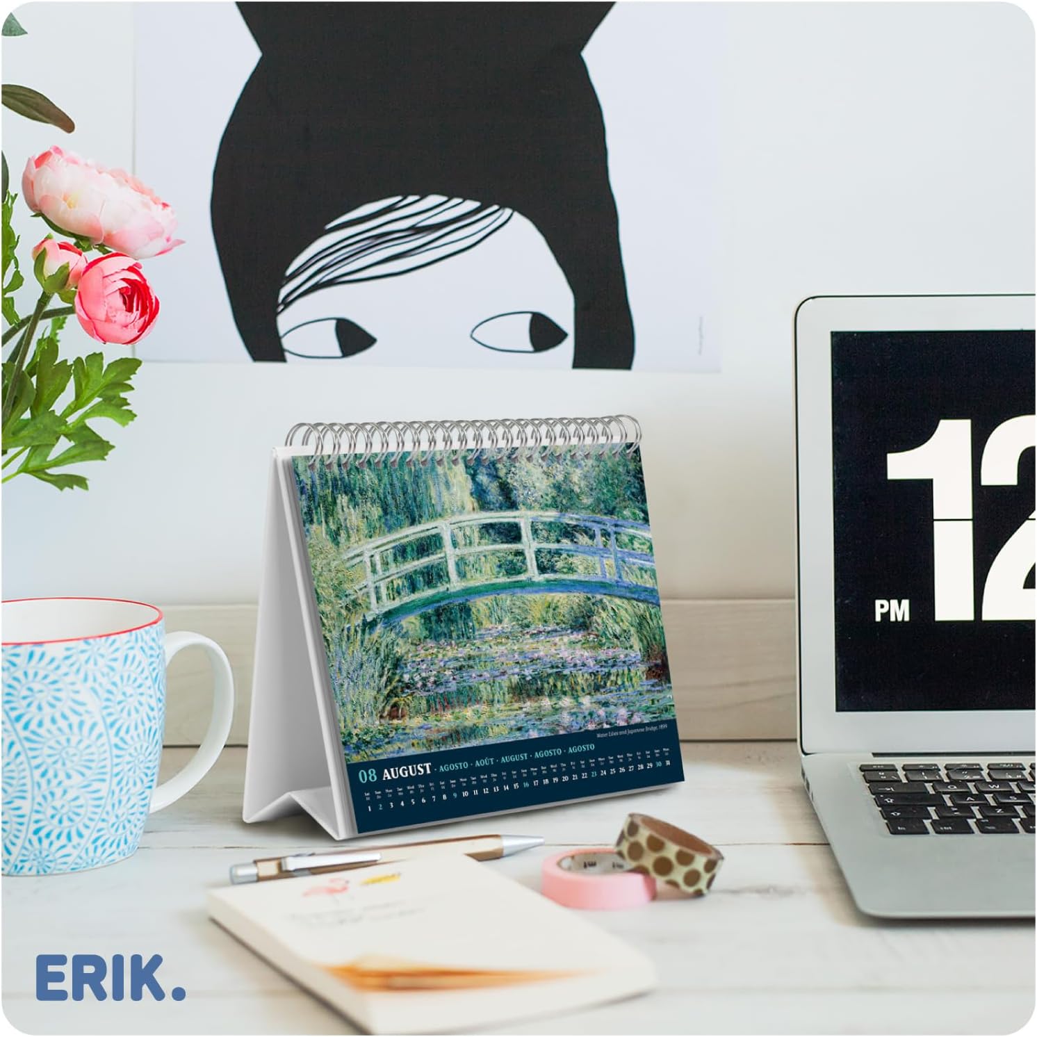 Thumbnail 3 de Grupo Erik Calendario sobremesa Monet 2026 — 19,5x16,5 cm
