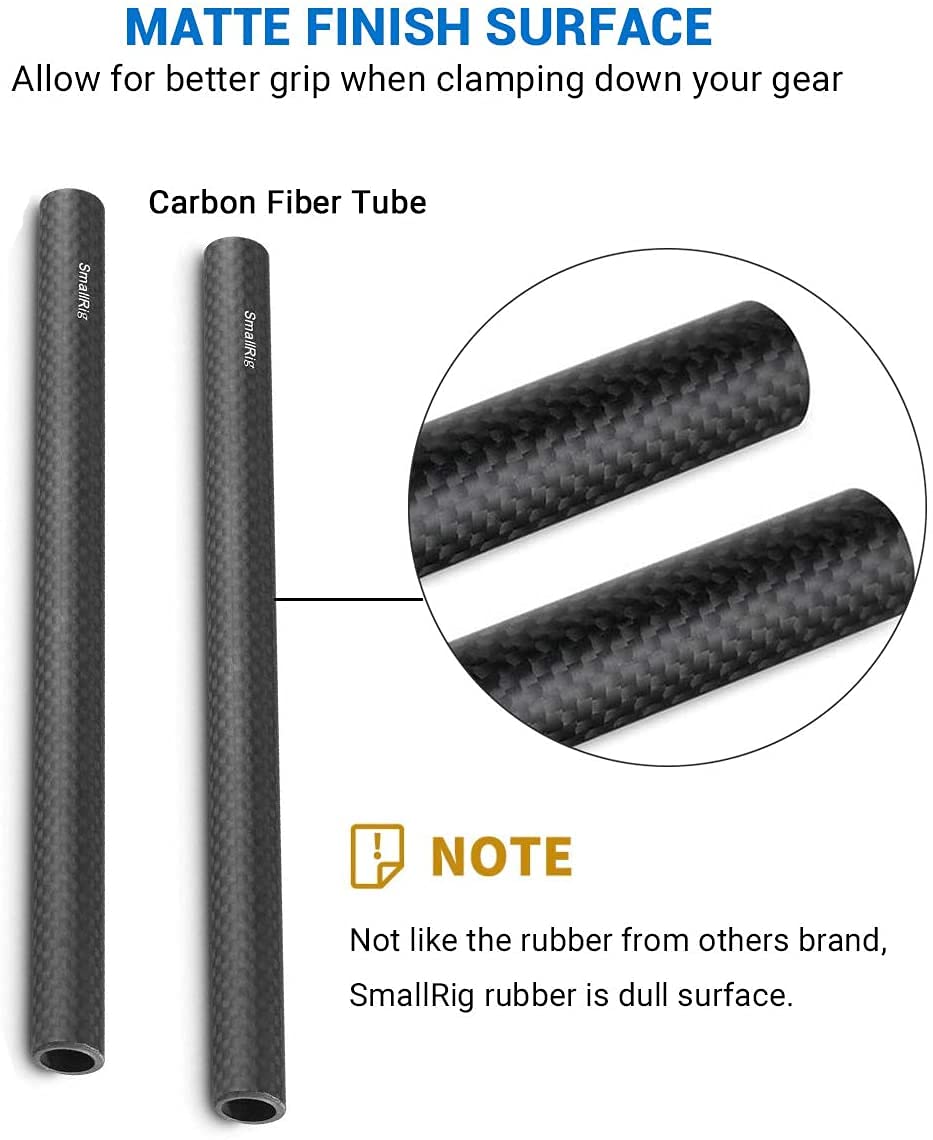 Thumbnail 2 de SmallRig 2er Kohlefaser 15mm Stange für KameraRig – 20 cm (8 Zoll)