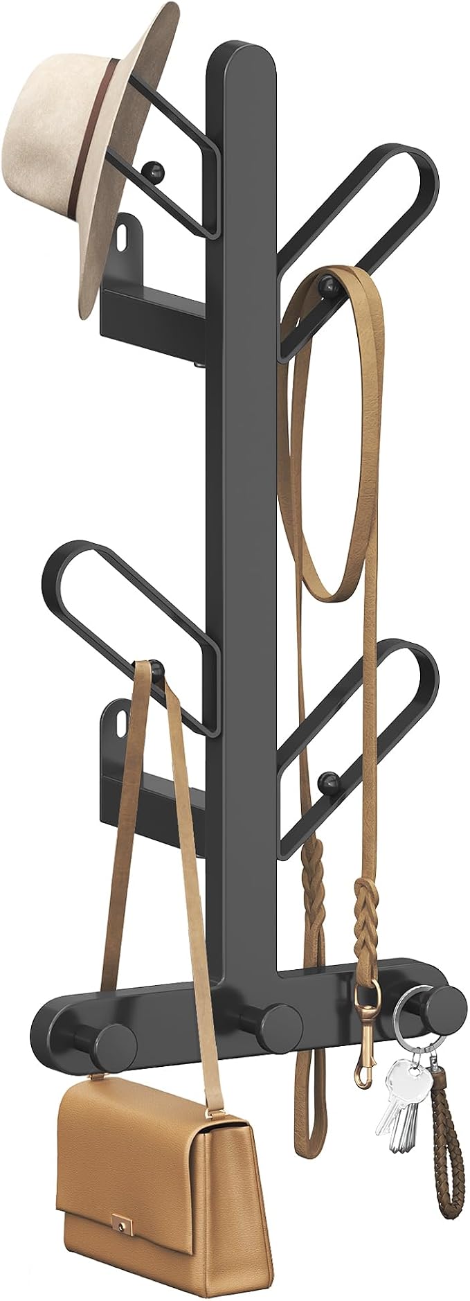 Detalle de SONGMICS HOME Perchero de Pared con 7 Ganchos