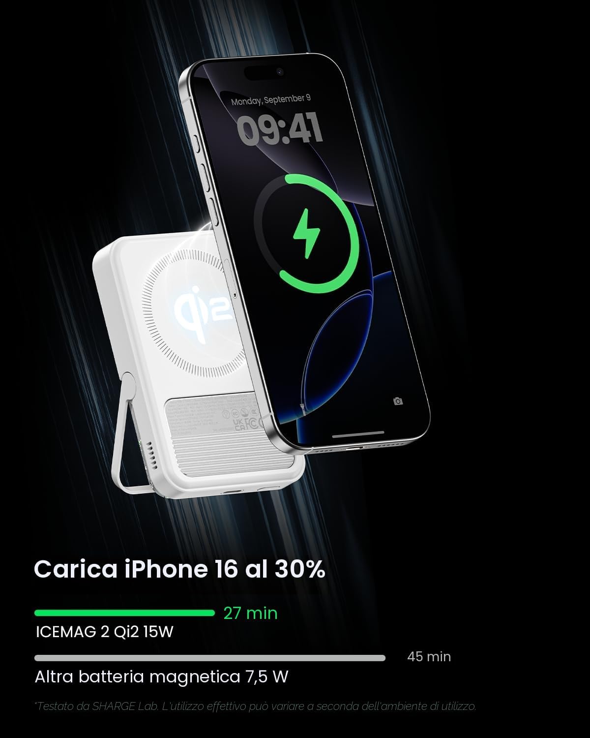 Detalle de sharge ICEMAG 2 Powerbank 10000mAh MagSafe
