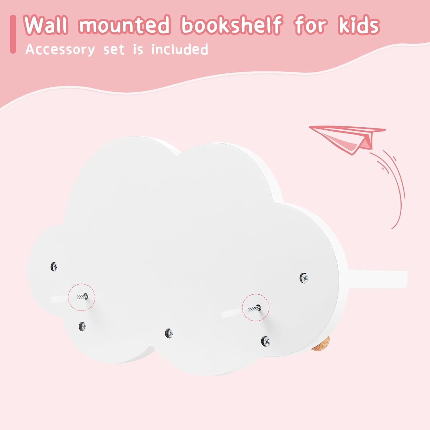 Thumbnail 5 de WOLTU Juego de 3 Estantes Nube Flotantes para Niños