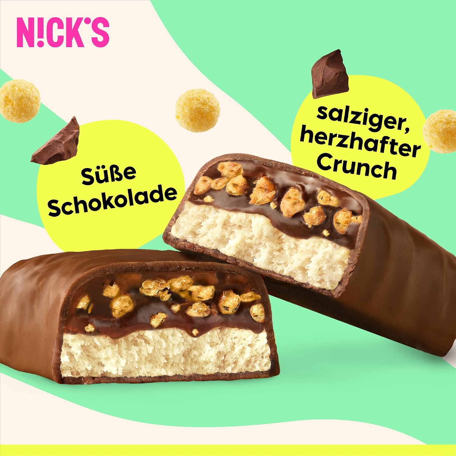 Thumbnail 5 de NICKS Protein Riegel ohne Zuckerzusatz Choco Crush