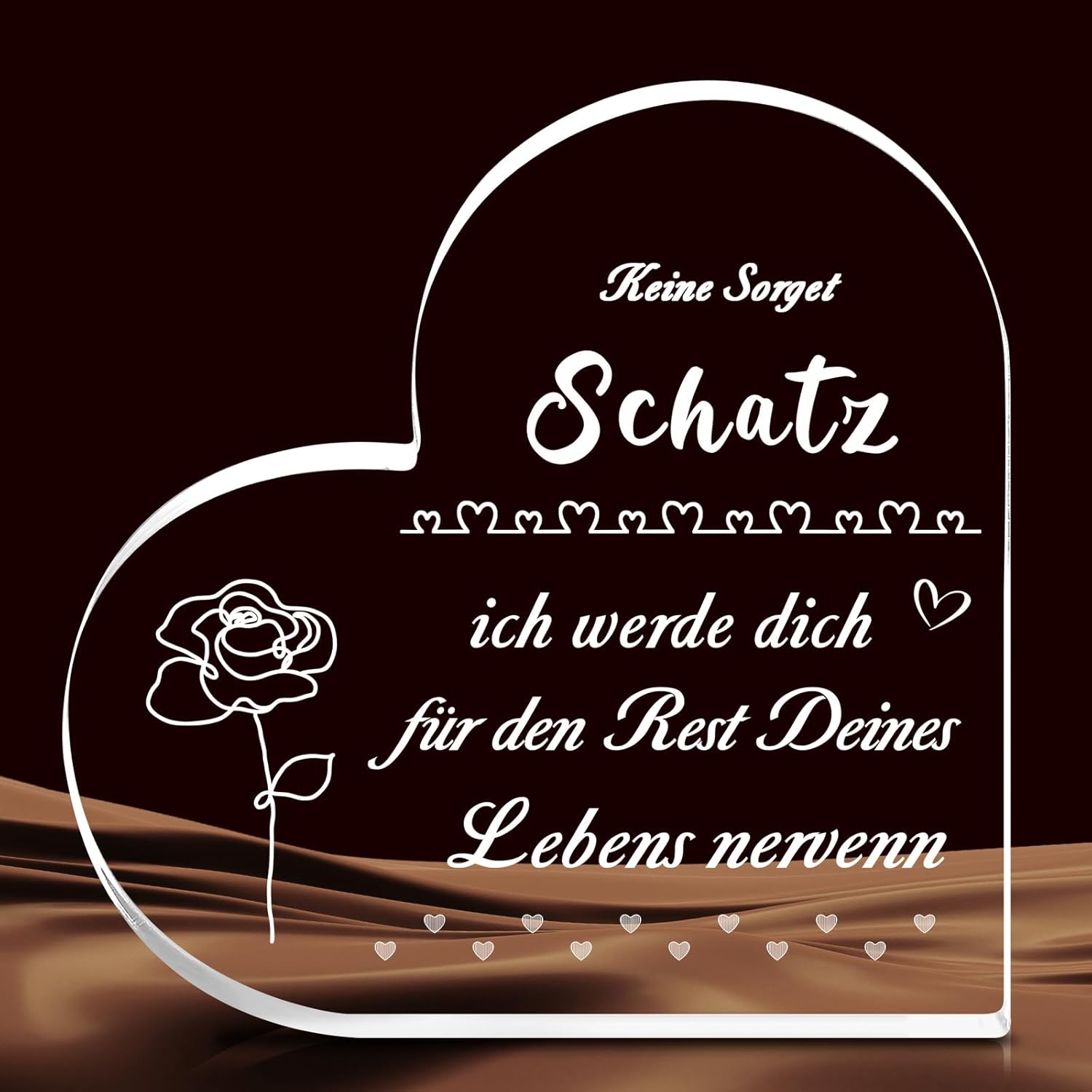 Thumbnail 1 de Acryl Block Puzzle Valentinstag 1 Stück