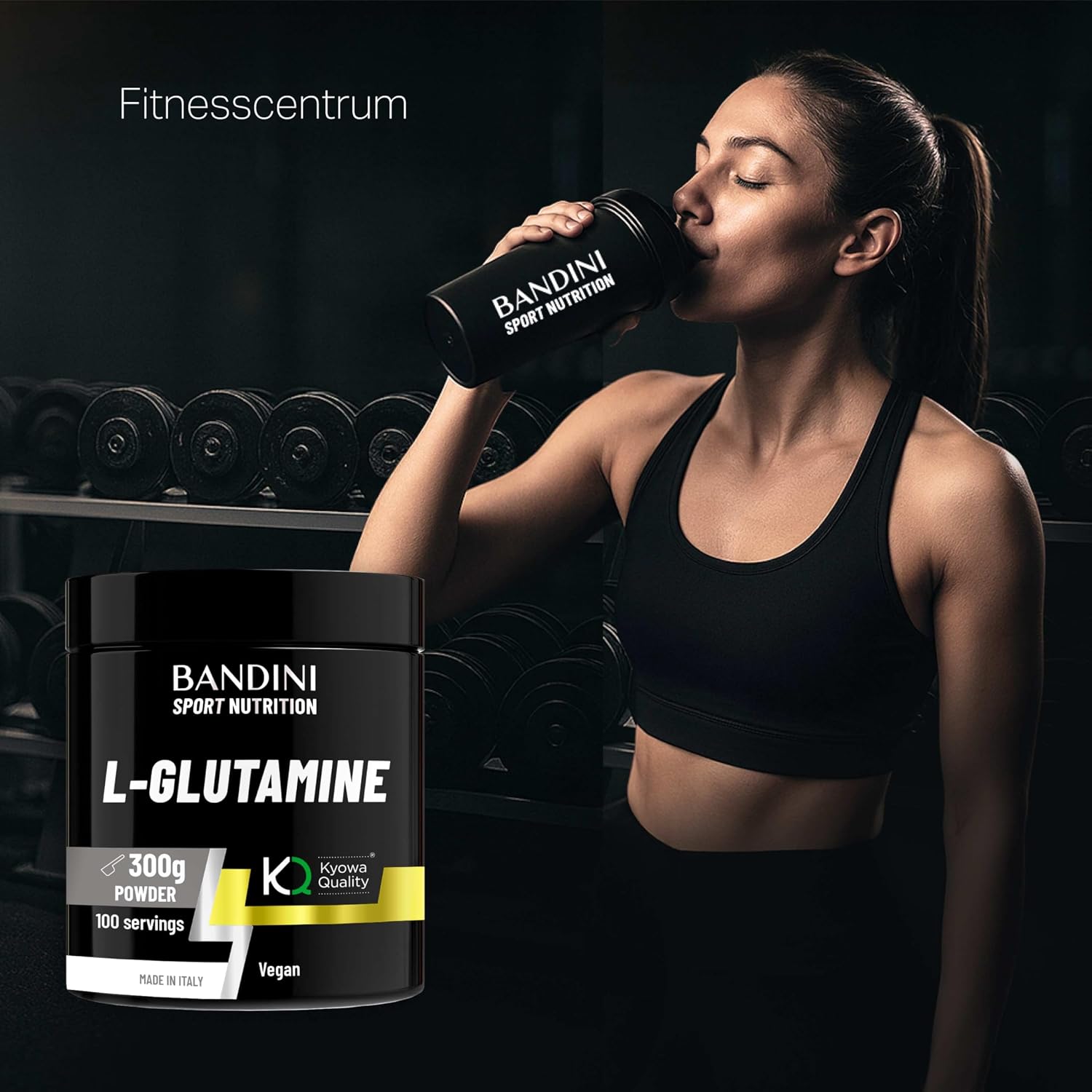 Detalle 2 de BANDINI L-Glutamine Kyowa-poeder, 300 g, vegan