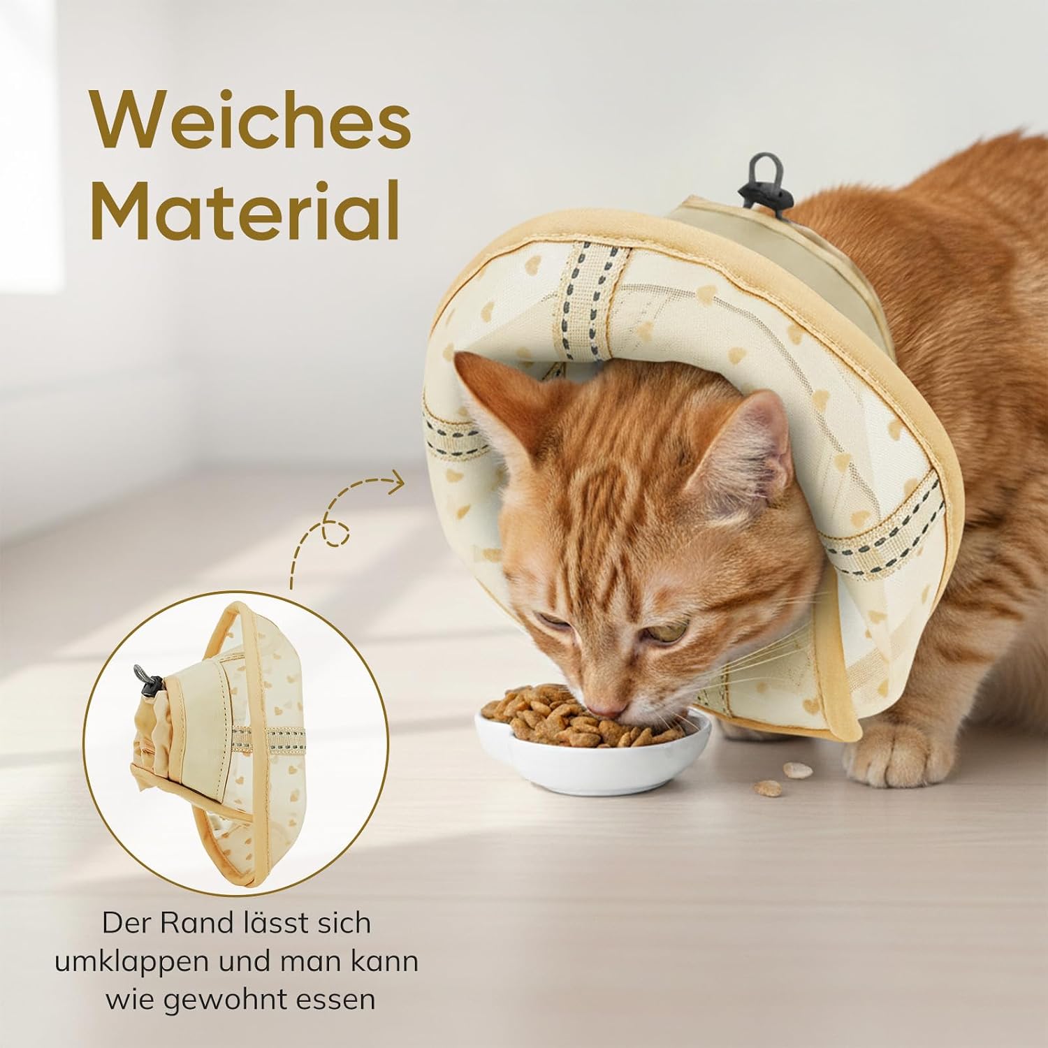 Thumbnail 3 de Supet Weiche Halskrause Katze – luftdurchlässige Netzhalskrause für postoperative Pflege (3 Größen)