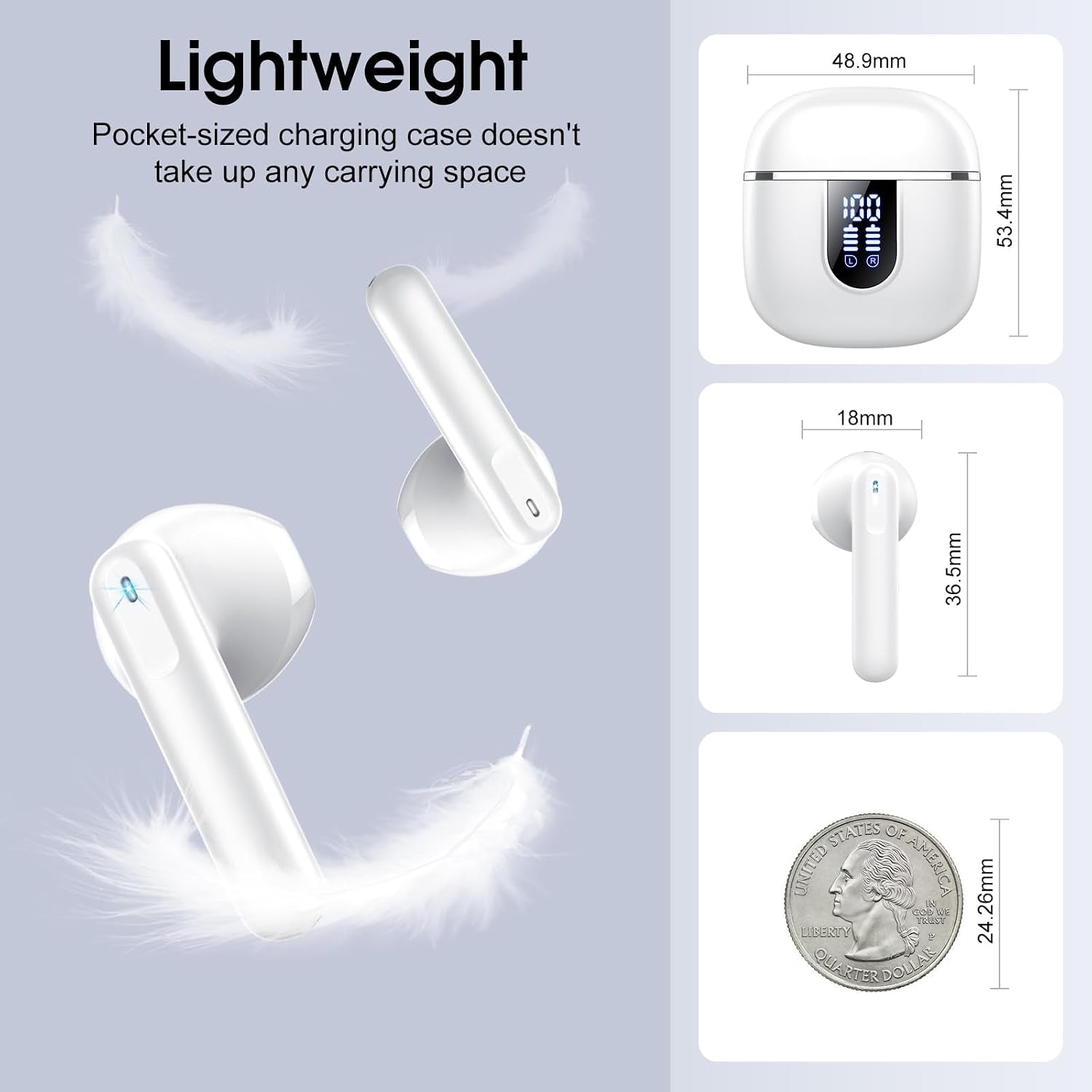 Thumbnail 5 de Cillso Wireless Earbuds Bluetooth 5.4