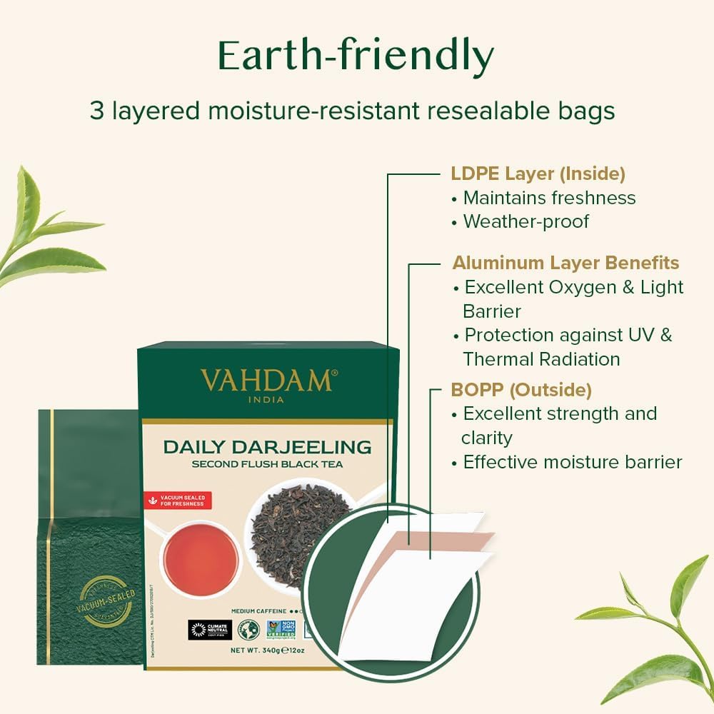 Thumbnail 7 de VAHDAM Té Negro Darjeeling Himalaya ☕ 340g +170 Tazas