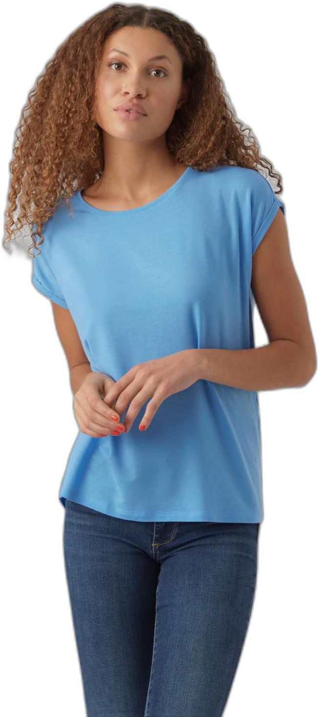 Thumbnail 5 de VERO MODA Vmava Plain SS Top Gajrs NOOS Damen-T-Shirt