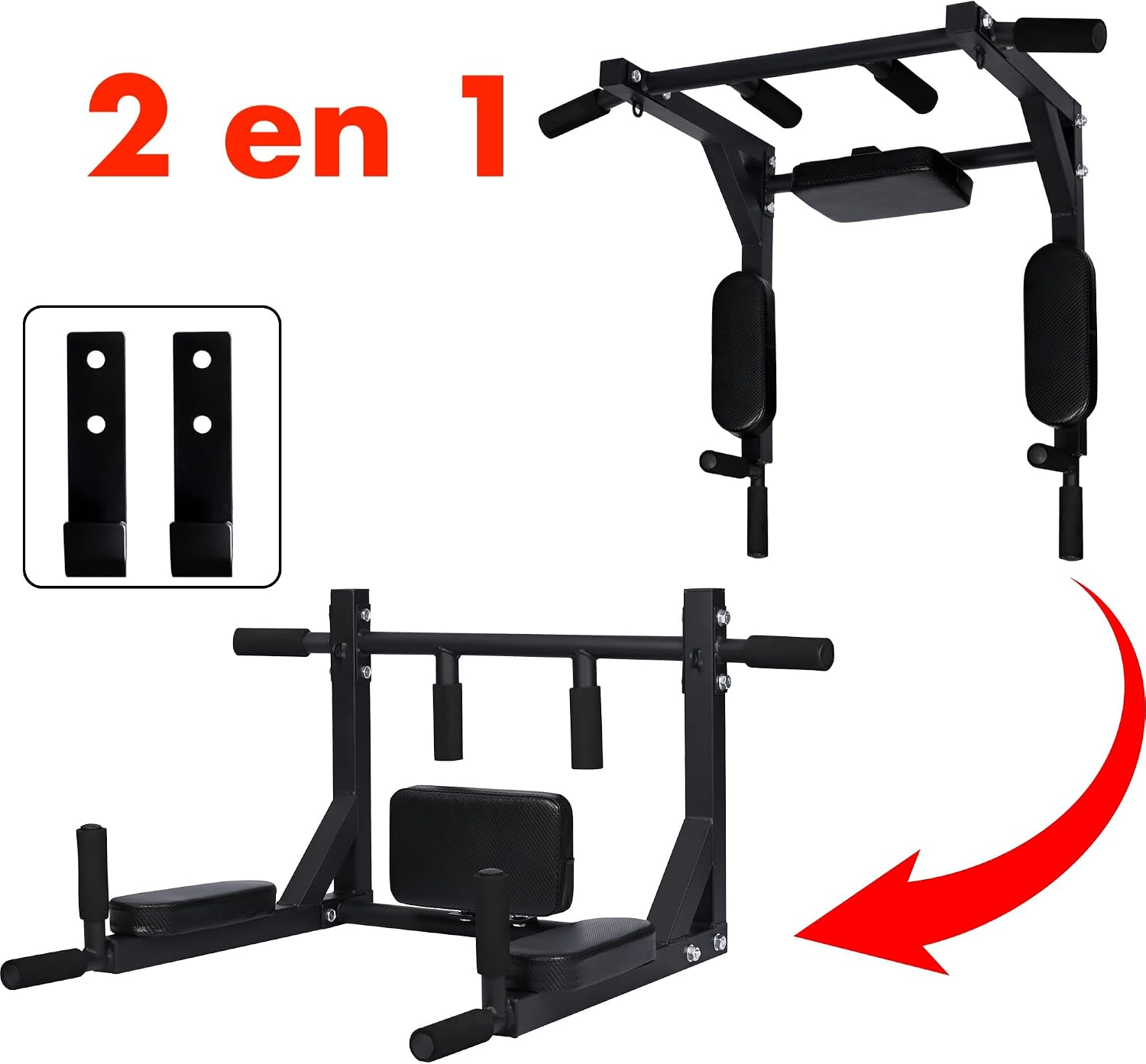 Thumbnail 6 de Barra dominadas pared doble hasta 150 kg