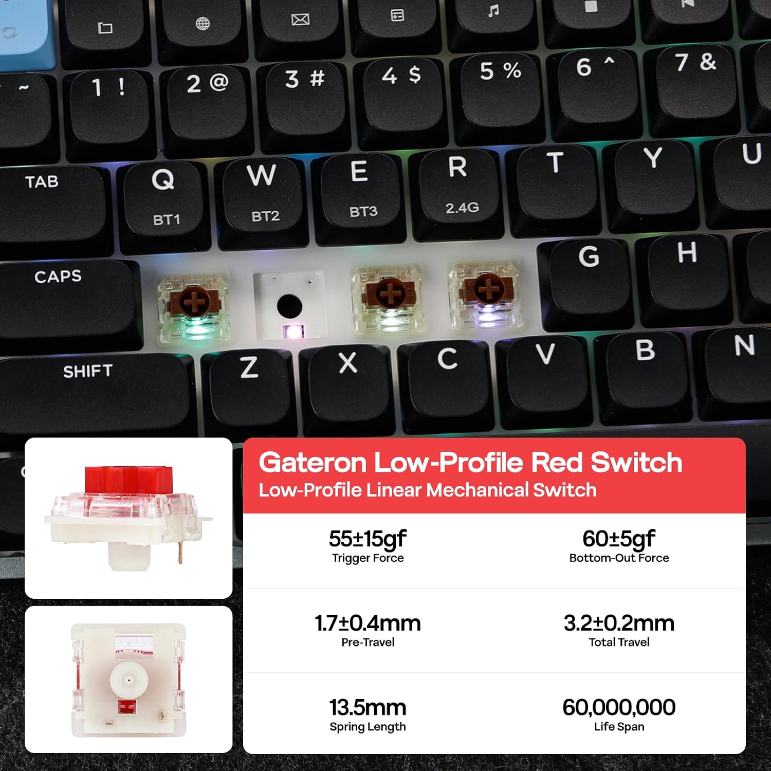 Thumbnail 2 de EPOMAKER Luma84 Low Profile Mechanical Keyboard