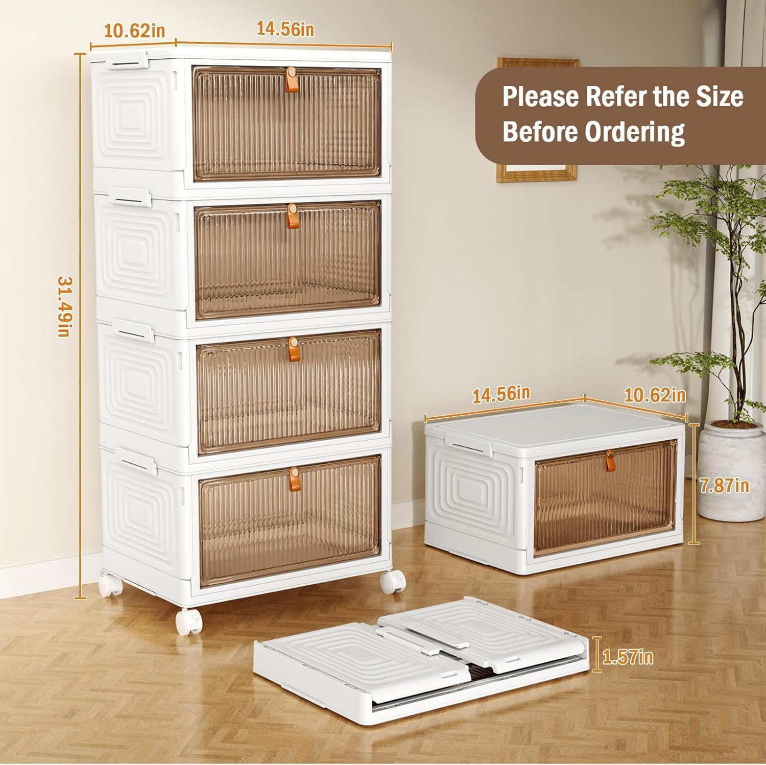 Thumbnail 1 de Stackable storage bins 23QT