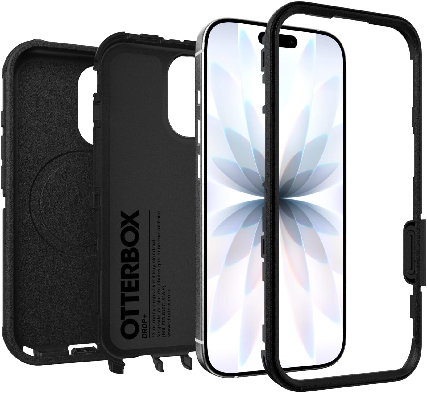 Detalle 2 de OtterBox iPhone 17 Defender Pro Series Case – Black (MagSafe)