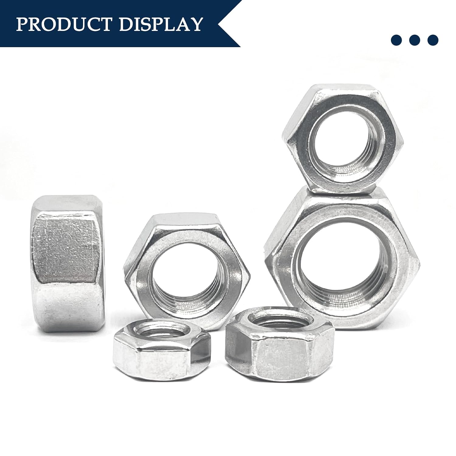 Detalle de Left-Hand Thread Hex Nuts, M18x2.5mm