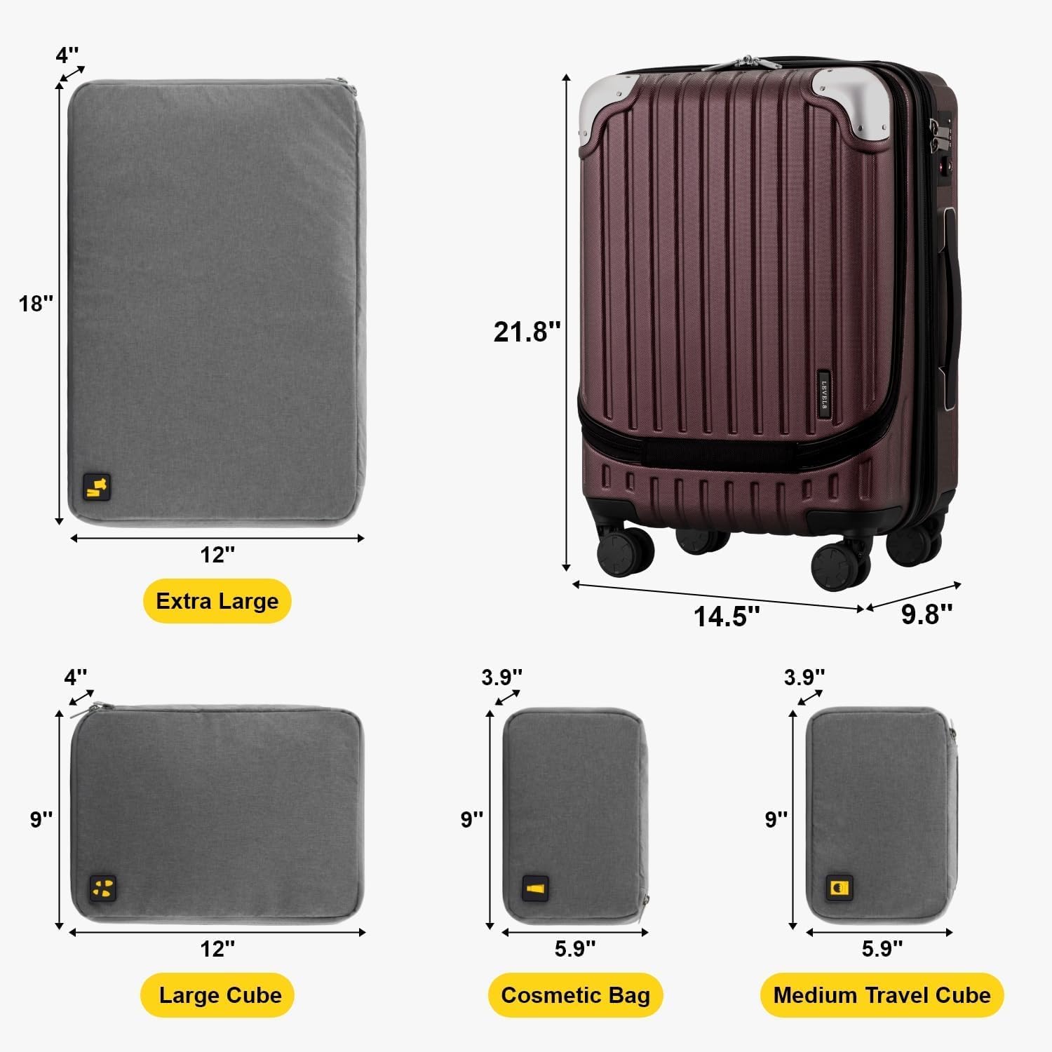 Detalle 2 de LEVEL8 55CM carry on suitcase