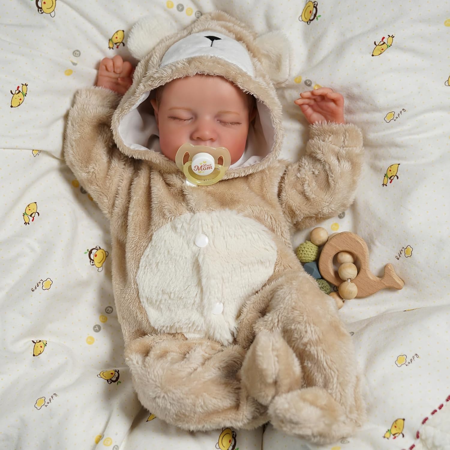 Thumbnail 3 de BABESIDE 17 Inch Lifelike Reborn-Baby Doll (Boy) with Soft Silicone-Style Vinyl Body & Toy Accessories