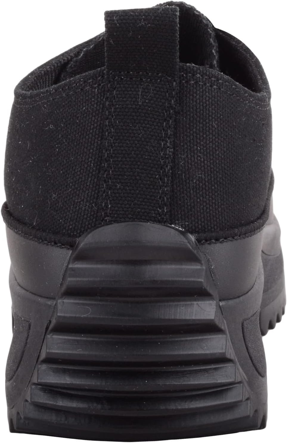 Detalle de Womens Easy Lace Up Low Top Canvas Chunky Sole Trainers