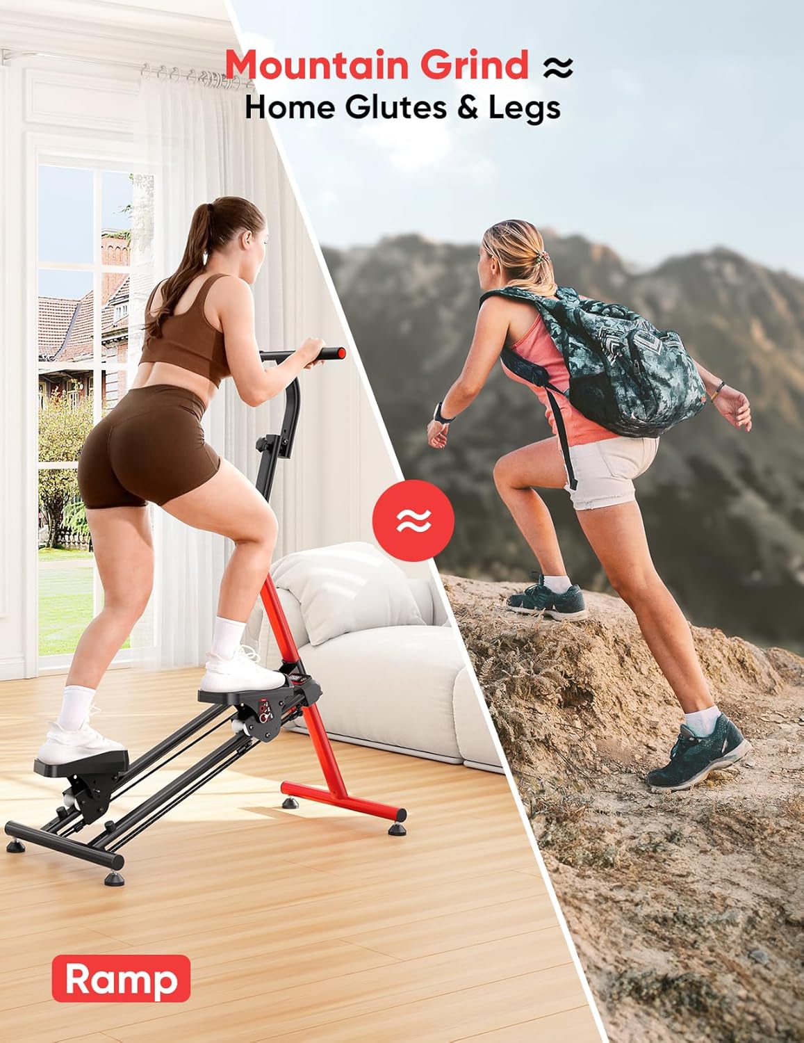 Thumbnail 4 de YOLEO Stepper d’escalier pliable pour la maison (3 modes, guidon et pédales réglables) – capacité 300 kg