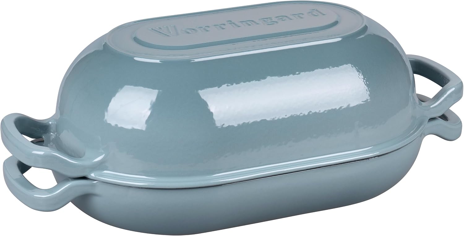 Thumbnail 5 de VORRINGARD Enameled Cast Iron Sourdough Bread Oven (Dutch Oven) with Lid, 5QT, Sea Salt