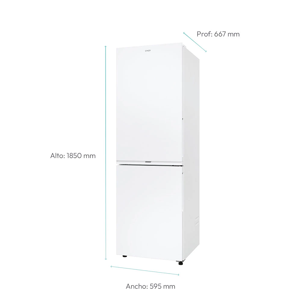 Thumbnail 2 de Candy CNCQ2T618EW frigorífico combi 1,85 m alto 🧊