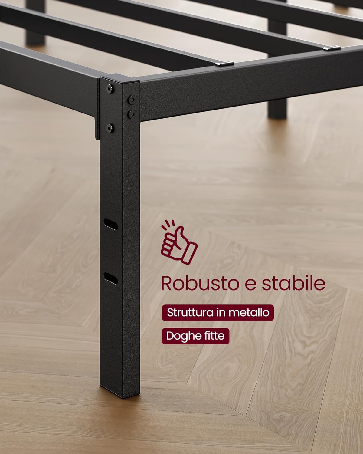 Thumbnail 3 de VASAGLE RMB139BD01 Struttura letto 160x190 cm