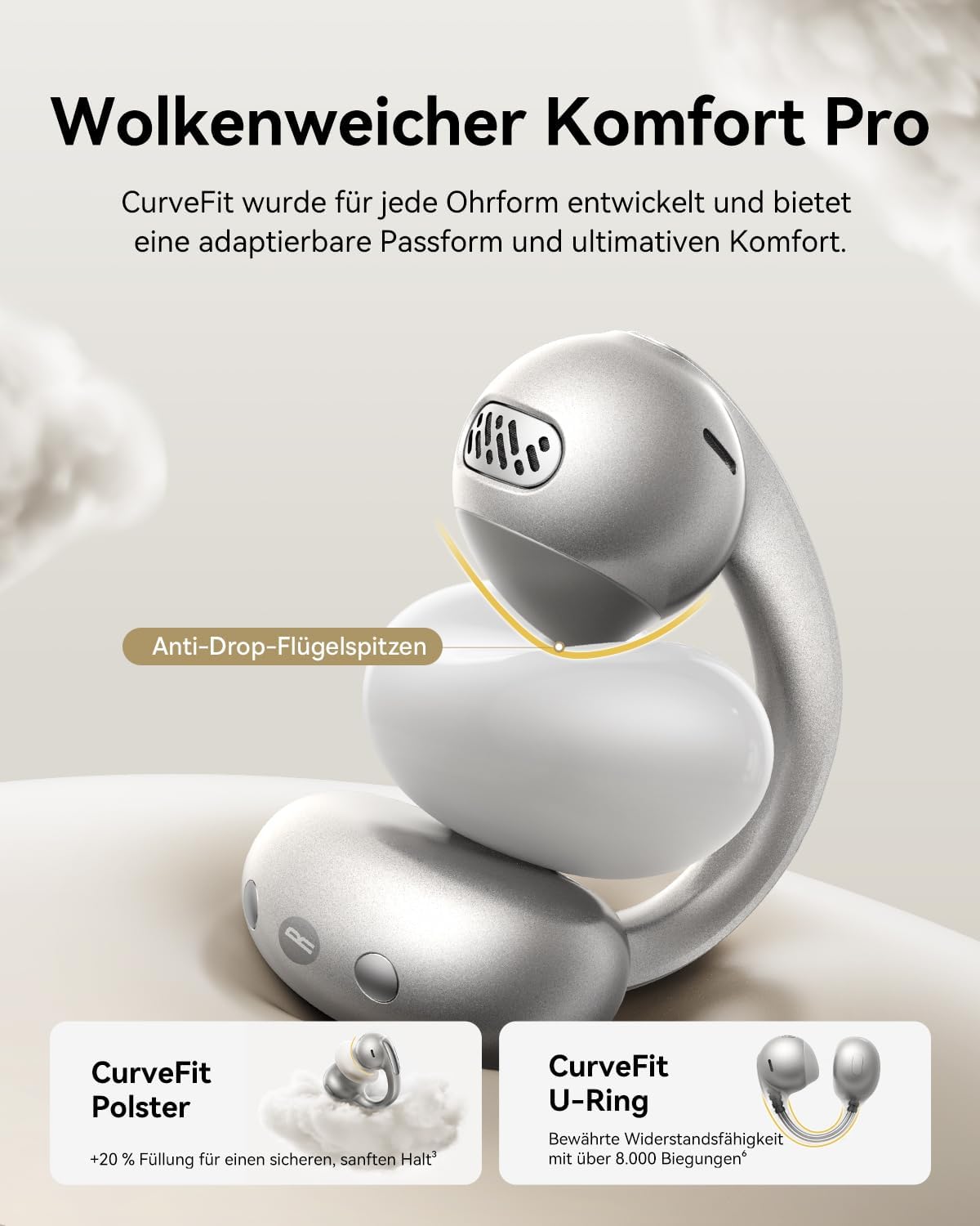 Thumbnail 4 de Baseus MC1 Pro Open Ear Kopfhörer Titan