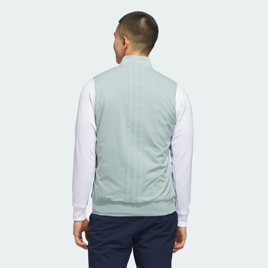 Detalle 2 de Chaleco Ultimate365 Tour Full-Zip de Adidas: versatilidad en verde para tus entrenamientos