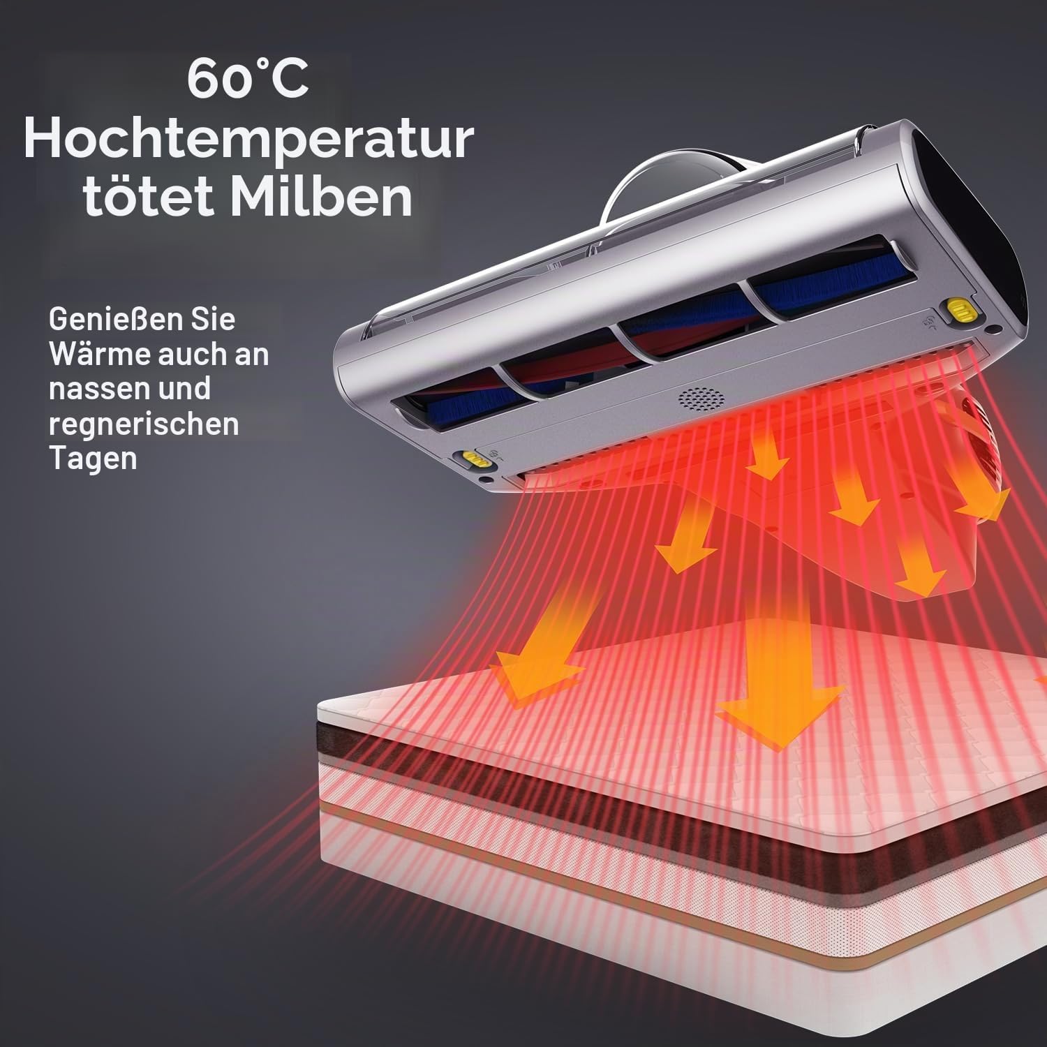 Detalle de Jimmy BX7 Pro Milbensauger 700W – leistungsstark, UV‑Sterilisation und Ultraschall gegen Milben