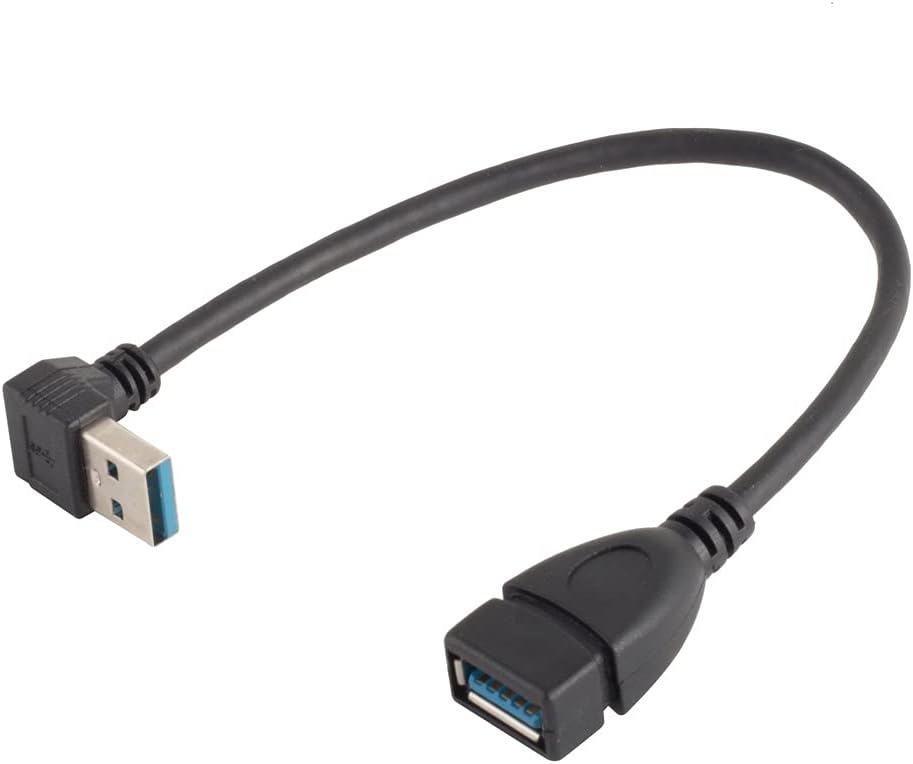 Thumbnail 6 de Herfair Right Angle USB 3.0 Extension Cable (90° Up & Down) – SuperSpeed male to female USB extender