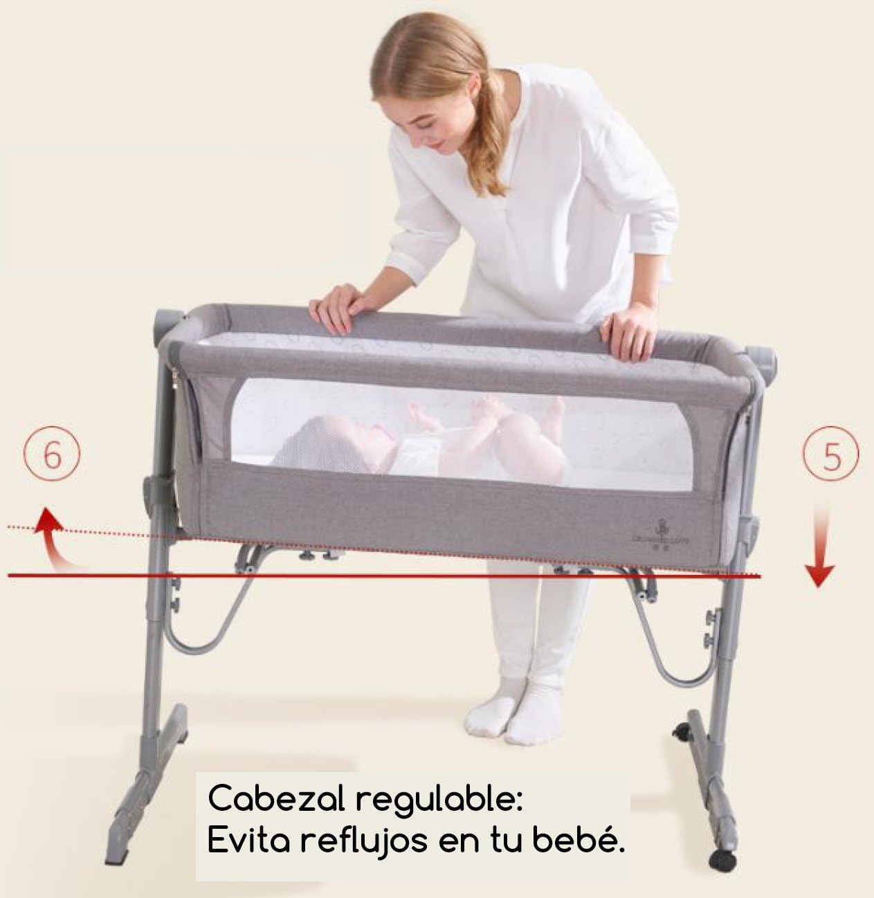 Detalle de Babify Lit bébé cododo réglable 3 ans