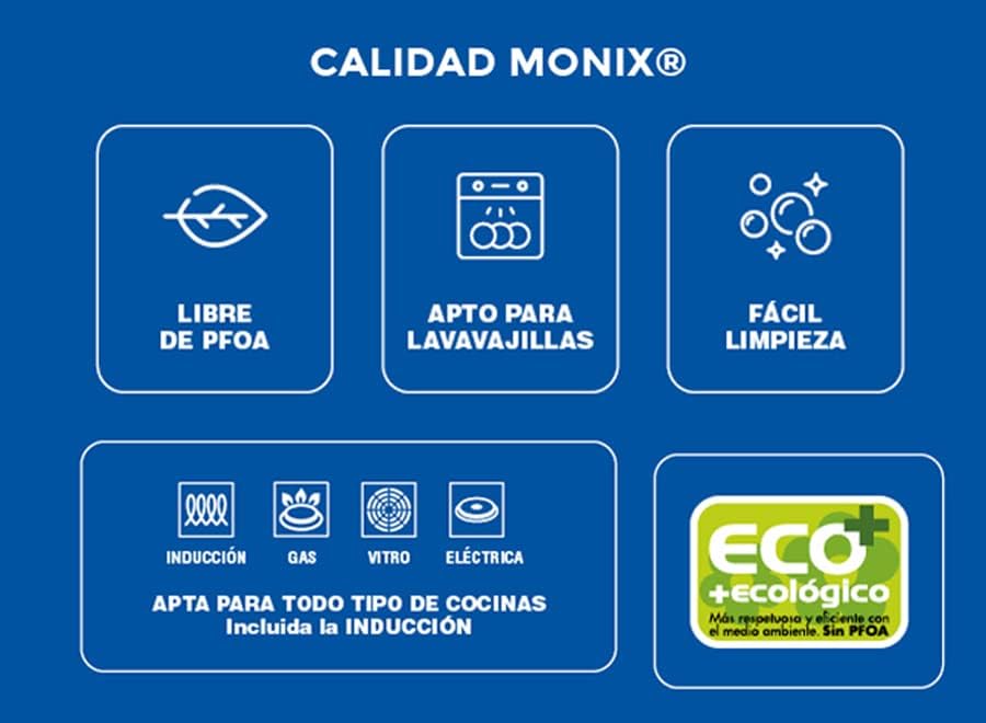 Thumbnail 12 de MONIX Copper Set 3 Sartenes Antiadherentes 🥘 y Duraderas